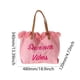 thumbnail image 5 of Bolso Hombro para Mujer Mano Lona ​​moda Con Letras Viajes Al Aire Libre (caqui), 5 of 5