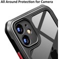 thumbnail image 4 of Phone Case Compatible for iPhone 12 Case, Clear Back Cover Bumper Cases for 12 6.1-Inch, Black, 4 of 5