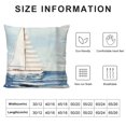thumbnail image 5 of Chilfamy Sailboat Pillow Covers for Couch Sofa Indoor Outdoor High-Quality Summer Home Decor 1PC 18x18in, 5 of 5