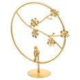 thumbnail image 2 of Desktop Golden Iron Leaf Figurine Sculpture Modern Decorative Bookshelf Ornament, 2 of 8