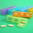 thumbnail image 3 of Organizador 21 Grid 7 Days Weekly Pill Case Medicine Tablet Dispenser Pill Box Splitter Ndcxsfigh Nuevos Originales, 3 of 8