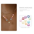 thumbnail image 2 of Mobutofu 400Pcs Bracelets Beads Heart Shaped Acrylic for Children and DIY Projects Assorted Color, 2 of 4