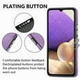 thumbnail image 5 of Compatible with Samsung Galaxy A32 5G Card Slot Back Case, 360 Degree Rotatable Ring Stand Plating Button PU Leather Support Magnetic Car Mount Phone Case Cover for Samsung Galaxy A32 5G, Purple, 5 of 14