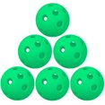 thumbnail image 1 of 6 Packs de Boules de Pickleball Intérieures de 26 Trous pour Cour Intérieure Vert Foncé-6 Pièces, 1 of 1