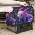 thumbnail image 2 of Toaster Covers 2 Slice, Cute Pink Fantasy Axolotl A Waterproof Bread Machine Cover Fits for Standard 2 Slice Toasters, Home Decor Toaster Protection with Hanging Rope, 2 of 7