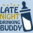 thumbnail image 2 of CafePress - Late Night Drinking Buddy Infant Bodysuit - Baby Light Bodysuit, Size Newborn - 24 Months, 2 of 4