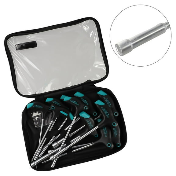 1Pc Anti-Slip Hexagon Socket Screwdriver Wrench Socket Wrench Screw Driver Metal Hex Nut Key Hand Tool Screwdriver 5Mm Smile Home