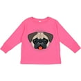 thumbnail image 3 of Inktastic Cute Pug Puppy Dog Boys or Girls Long Sleeve Toddler T-Shirt, 3 of 5
