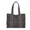 Black Ditsy/Stripe, variant on Women's Quilted Tote Bag, Floral/Gingham