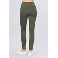 thumbnail image 4 of Saronite Basics Full Length Ponte Pants, New Olive (Women's), 4 of 4