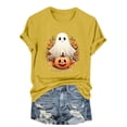 thumbnail image 2 of ClodeEU Women's Halloween Cute Printed T Shirt, Short Sleeved Round Neck Top ,Women's Plus XXL, 2 of 6