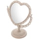 thumbnail image 1 of Espejo de maquillaje de escritorio vintage, espejo creativo en forma de corazón, espejo giratorio., 1 of 6