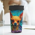 thumbnail image 6 of Rocae Colorful Textured Chihuahua for Stainless Steel Vacuum Insulated Tumbler Coffee Travel Mug Spill Proof with Lid, 6 of 8
