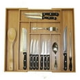 thumbnail image 3 of Oceanstar 5 Piece Bamboo Expandable Drawer Utensil Organizer Set, 18 L x 12.75 W x 2 H inches, Natural Color, 3 of 5