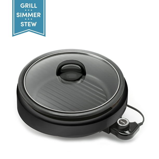 Aroma 3 Quart Black Indoor Grill