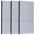 thumbnail image 1 of Tarjetero para Reloj OrgaCard 3Pzas 21x41.5x3.2cm 24 Bolsillos Media Carta Pared PVC Gris., 1 of 2