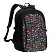 thumbnail image 1 of Balery Colorful Excavator Mochila con carga USB para hombre y mujer - Mochila impermeable y antirrobo para laptop con puerto USB para viajes, trabajo, 1 of 7