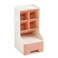thumbnail image 2 of LOVIVER Rangement de Bureau Porte-Crayon Compartiment Amovible Conteneur de Bureau Rose, 2 of 8