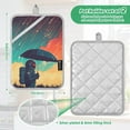 thumbnail image 6 of Yayeee Pot Holders Kitchen Heat Resistant with Pocket 7"x9.8" Cotton Oven Cooking Hot Pads, Astronaut and Sky, 6 of 7