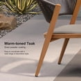 thumbnail image 3 of PURPLE LEAF 9-Piece Patio Dining Set, Aluminum Outdoor Table And 8 All-Weather PE Rattan Chairs With Cushions For Lawn, Garden, Porch, Deep Teak, 3 of 8
