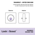 thumbnail image 2 of Cerrojo Lock Scout con borde cuadrado, 2 of 5