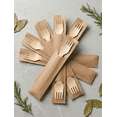thumbnail image 4 of 6.25" Wooden Fork with Individually Kraft Paper Wrapped ( 100% Compostable & Recyclable ) 1000 units/ Pack, 4 of 5