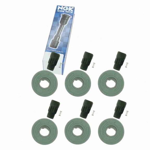6 pc NGK 58978 Ignition Coil Boots for 02548 126061 2548 35-7067 671-6291 702522 SPB204 SPP141E Direct Spark Plug Wire