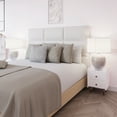 thumbnail image 4 of Boahaus Granada Modern White Nightstand, Compact Bedside Table with Solid Wood Legs, Curved Edges & Tray-Style Top, for Bedroom, 4 of 7