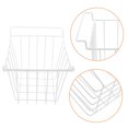 thumbnail image 4 of OUNONA White Large Wire Storage Basket for Freezer Drawer Organizer Metal Construction, 4 of 7