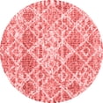 thumbnail image 1 of Ahgly Company Indoor Round Trellis Red Modern Area Rugs, 8' Round, 1 of 4