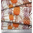 thumbnail image 3 of Soimoi Velvet Fabric Leaves & Pine Fruits Decor Fabric Printed Yard 58 Inch Wide, 3 of 3
