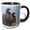 Black/White, variant on 3drose, Striated Caracara or Johnny Rook. Rare, Only on Falkland Islands., 11oz Magic Transforming Mug