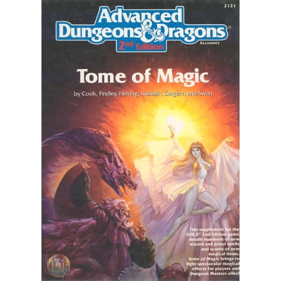Pre-Owned Tome Of Magic - Advanced Dungeons & Dragons Accessory, Tsr 2121, 9781560761075, 1560761075, Hardcover, 5th edition