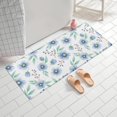 thumbnail image 2 of Pioneer Flower Floral Print Pattern Bathroom Rugs Mat, Non Slip Microfiber Bathroom Rug with Rubber Backing, Soft Mats for Bathroom Floor Tub Shower, 24"x60", 2 of 5