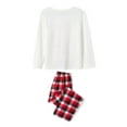 thumbnail image 7 of ZAXARRA Matching Family Pajamas Sets Christmas PJ's Sleepwear Printed Top with Plaid Bottom, 7 of 7