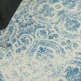 thumbnail image 6 of Nourison Jubilant Distressed Damask Blue 6' x 9' Area Rug, (6' x 9'), 6 of 8