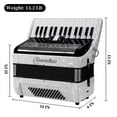 thumbnail image 6 of Accordion - 30 Key 60 Bass Professional Keyboard with Backpack & Strap, Ideal for Beginners, Adults, Students & Music Lovers, 6 of 7
