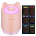 thumbnail image 4 of Mini humidificador de aire de escritorio con carga USB de 320ML para dormitorio, hogar, oficina, rosa, 4 of 12