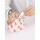 thumbnail image 4 of Bolsa de almacenamiento con estampado de metralla a prueba de agua, bolsa de cosméticos para llevar llaves, lápiz labial, mini monedero de almacenamiento (agua azul amor L) S, orquídea de cuatro hoj, 4 of 5