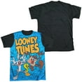 thumbnail image 2 of Looney Tunes Collage Of Characters Mens Sublimation Shirt with Black Back, 2 of 4