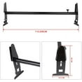 thumbnail image 2 of CCIYU Adjustable Roof Ladder Racks 43.4"-77" Van Ladder Rack for Chevy for Dodge for Ford for GMC Express 77' with Rain Gutters(No Drilling)Black Powder Coated Steel Roof Mount Van Rack, 2 of 6