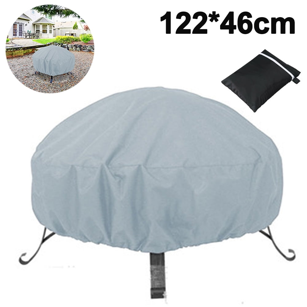 Details about   Patio Round Fire Pit Waterproof Dust-proof Protector Grill BBQ Covers Outdoor US 