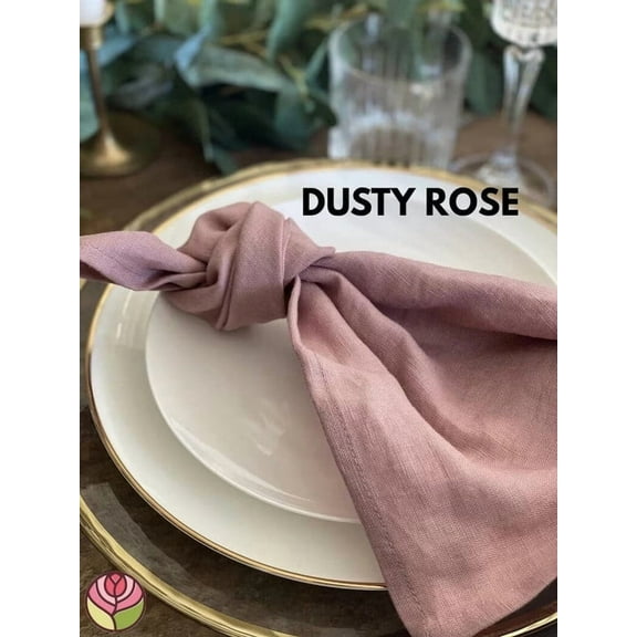 New Era Creation Dusty Rose Plain Pure Cotton Cloth Napkins,Cocktail Napkins,Dinner Napkins, garden Event party,thanksgiving Gifts for mom
