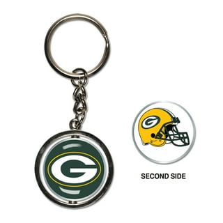 Beaded Green Bay Packers Keychain