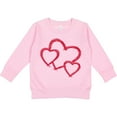thumbnail image 2 of Inktastic Three Red Hearts Toddler Sweatshirt, 2 of 4