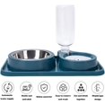 thumbnail image 4 of Cuencos para perros y gatos, 2 en 1, juego de cuencos de agua y comida para mascotas con botella dispensadora automática de agua por gravedad, cuenco de acero inoxidable desmontable, sin derrames, par, 4 of 4