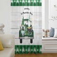 thumbnail image 6 of St. Patrick's Day Sheer Curtains 108" Extra Long, Truck Shamrock Gnomes Green Plaid Wood Light Filering Curtains, Privacy Drapes Simi Floor to Veiling Curtain for Living Room Bedroom Window Treatment, 6 of 9