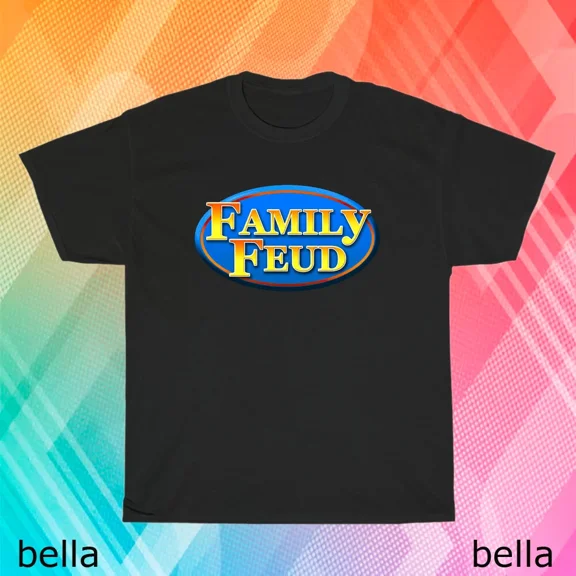 New Family Feud TV Show Gameshow Logo T-Shirt Funny Size S to 5XL