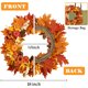thumbnail image 2 of Farmhouses Fall Wreath For Front Door Thanksgiving Porch And Patio Decoration, 2 of 4