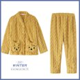 thumbnail image 1 of Pijamas de pareja para mujer, otoño e invierno, forro polar coral grueso, lindo conjunto de ropa de casa de invierno de franela, 1 of 6